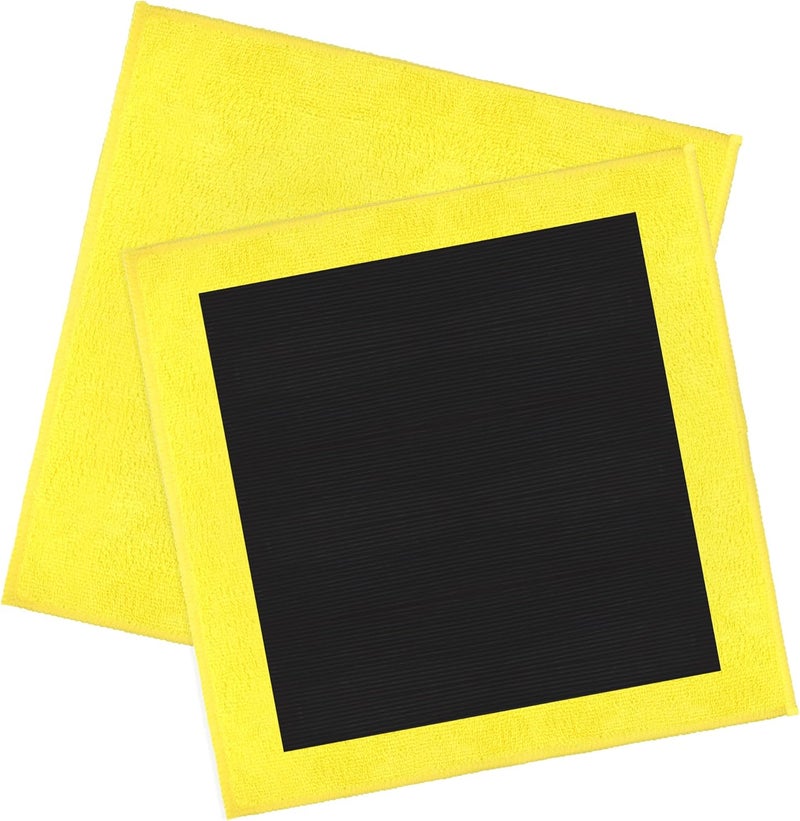 Anglekai 2PCS Clay Towel Auto Detailing, Clay Bar Towel Cloth Auto Detailing for Car (12 x 12 in) (Yellow) - Image 1
